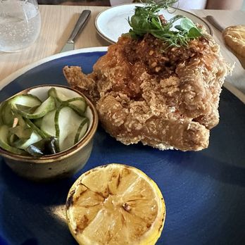 Lingo - Fried chicken. Perfectly fried but not as impressive as the rest I would probably try another entree next time - New American Near Me - Brooklyn, New York