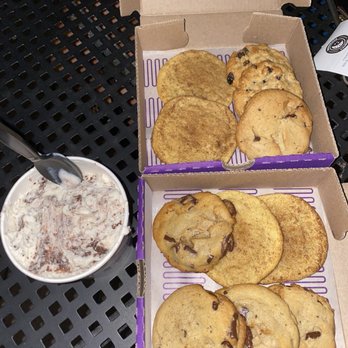Insomnia Cookies - Ice Cream in a Cup (cookies n cream) and 6-pack cookies (chocolate chip and snickerdoodle) - Desserts Near Me - Reno, Nevada Insomnia Cookies - Ice Cream in a Cup (cookies n cream) and 6-pack cookies (chocolate chip and snickerdoodle) - Desserts Near Me - Reno, Nevada