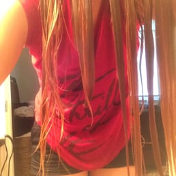 A whole chunk of my hair is missing of the middle/left of the photo. My layers are completely off as well nothing matches.