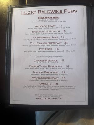 Menu photo 3 Lucky Baldwins Pub - Trappiste Pasadena, CA