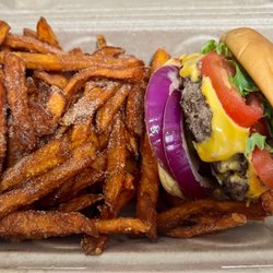 Al's Burger Shack - Classic burger, sweet potato fries
