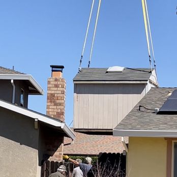 Dependable Crane - Tight fit. It was inches from my neighbors fence. - Crane Services Near Me - Sacramento, California Dependable Crane - Tight fit. It was inches from my neighbors fence. - Crane Services Near Me - Sacramento, California