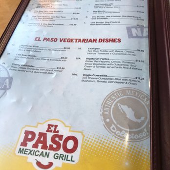 El Paso Mexican Grill - Menu - Mexican Near Me - Foley, Alabama El Paso Mexican Grill - Menu - Mexican Near Me - Foley, Alabama