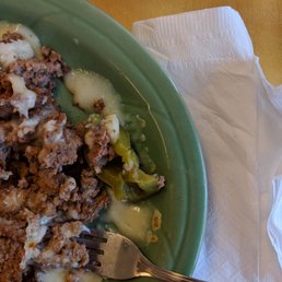 a plate of food and a fork a plate of food and a fork