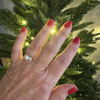 Nails N Joy - Beautiful Christmas manicure! Thank you so much Gigi! - Nail Salons Near Me - Saint Johns, Florida