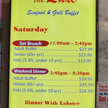 The Luxe Buffet - Prices - Buffets Near Me - Ontario, California The Luxe Buffet - Prices - Buffets Near Me - Ontario, California