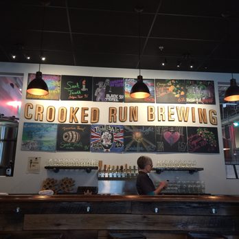 Crooked Run Fermentation - The local bartender happened to have chalk art skills. Skills is an understatement. What an opportunity to showcase your talent. - Breweries Near Me - Sterling, Virginia