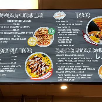 Shawarma Taco - Menu - Middle Eastern Near Me - Springfield, Virginia