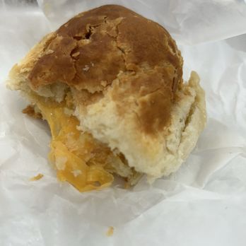 Mom's Grill - Cheese biscuit after I took a bite. - Breakfast & Brunch Near Me - Washington, North Carolina