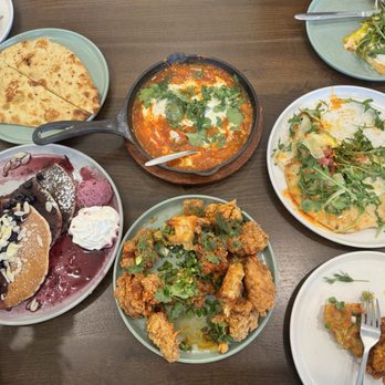 The Pantry - Cast iron skillet shashuka, breakfast flatbread, lemon ricotta pancakes, fried chicken & waffle - Breakfast & Brunch Near Me - Roseville, California
