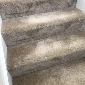 Honest Abe Clean Home - Got all the stains out and brought the carpet back to life on this high traffic stairway. - Carpet Cleaning Near Me