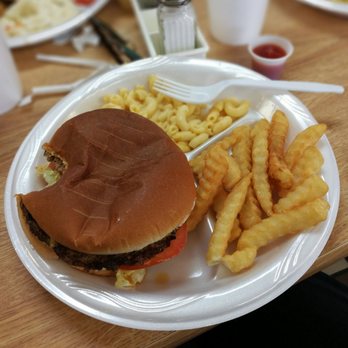 Liberty Bell - Cheeseburger plate, with Fries and Cole slaw subbed for Mac & Cheese. - American Near Me - Liberty, South Carolina Liberty Bell - Cheeseburger plate, with Fries and Cole slaw subbed for Mac & Cheese. - American Near Me - Liberty, South Carolina