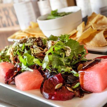 1909 - Watermelon Roasted Beet Salad $10 "seasonal greens, pumpkin seeds, gorgonzola & balsamic reduction" - Bars Near Me - Temecula, California 1909 - Watermelon Roasted Beet Salad $10 "seasonal greens, pumpkin seeds, gorgonzola & balsamic reduction" - Bars Near Me - Temecula, California