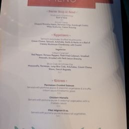 Fixed menu for parties Fixed menu for parties