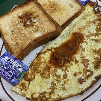 Girard Dinor - Greek omelet with Texas toast. Just the right amount of Greek sauce, with a bit of a kick. - Diners Near Me - Girard, Pennsylvania Girard Dinor - Greek omelet with Texas toast. Just the right amount of Greek sauce, with a bit of a kick. - Diners Near Me - Girard, Pennsylvania