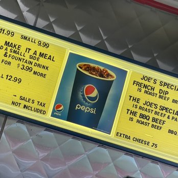 Joe's Buffet - Menu - Sandwiches Near Me - Fairfield, California