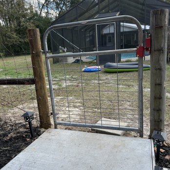 Outlaw Junk Removal - After the gate and post have been rehung & rebuilt - Fences & Gates Near Me - Lake city , Florida Outlaw Junk Removal - After the gate and post have been rehung & rebuilt - Fences & Gates Near Me - Lake city , Florida