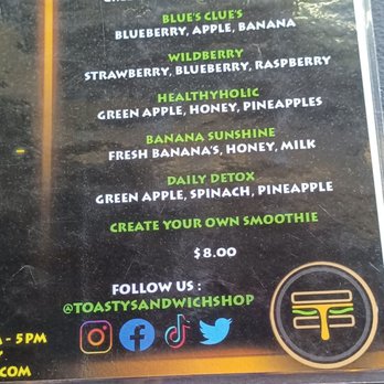 Toasty Sandwich Shop - Smoothies - Sandwiches Near Me - Yonkers, New York Toasty Sandwich Shop - Smoothies - Sandwiches Near Me - Yonkers, New York