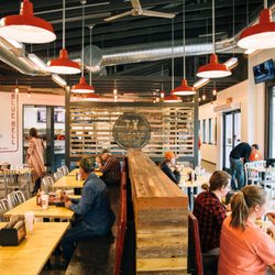 TX Burger - Interior of the building, dining area.