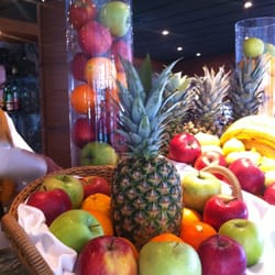 MSC Cruceros - Fruit display at the bar near one of the pools. The cruise lines make their money from selling alcohol