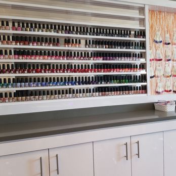 Aura Day Spa - Wall of colors! More not shown - Day Spas Near Me - Alexandria, Virginia