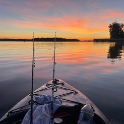 Cabela's - Enjoying sunset at the end of a day fishing