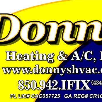 Donny's Heating & Air Conditioning - New Logo! - Heating & Air Conditioning/HVAC Near Me - Tallahassee, Florida Donny's Heating & Air Conditioning - New Logo! - Heating & Air Conditioning/HVAC Near Me - Tallahassee, Florida