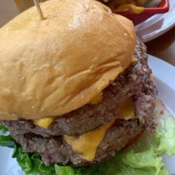 Soup N Burger - Double Cheese Burger w/ Waffle Fries w/ cheese - Soup Near Me - Brooklyn, New York