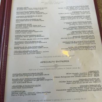 Capriccio Inc - Menu - Italian Near Me - Ventura, California Capriccio Inc - Menu - Italian Near Me - Ventura, California