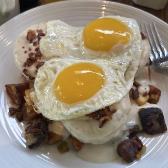 Edgewater Cafe - Gravy and biscuits with two eggs - Seafood Near Me - South Bend, Indiana Edgewater Cafe - Gravy and biscuits with two eggs - Seafood Near Me - South Bend, Indiana