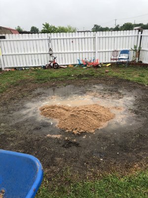 Above Ground Pool Construction - This Client sets up a New Pool each year. We were lucky enough to meet this neighbor after he heard about us from his friend. We cleared his “Pool Spot” and began bringing in Cushion Sand to form a Solid but Soft , debris free Bed. Now it was time to Assemble the 16’ Round Above Ground Pool Above Ground Pool Construction - This Client sets up a New Pool each year. We were lucky enough to meet this neighbor after he heard about us from his friend. We cleared his “Pool Spot” and began bringing in Cushion Sand to form a Solid but Soft , debris free Bed. Now it was time to Assemble the 16’ Round Above Ground Pool
