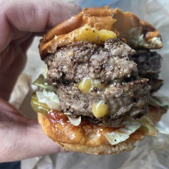 Little Big Burger - Double cheeseburger with cheddar - Burgers Near Me - Eugene, Oregon Little Big Burger - Double cheeseburger with cheddar - Burgers Near Me - Eugene, Oregon