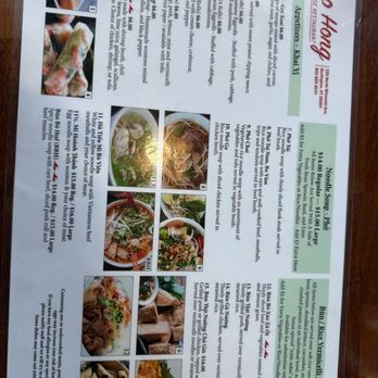Pho Hong - Menu June 2025 - Vietnamese Near Me - Burlington, Vermont