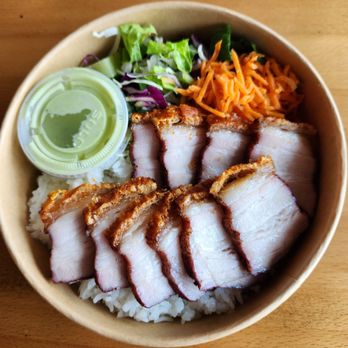 Saiga Vietnamese Eatery - Pork belly rice bowl - Vietnamese Near Me - Orange, California