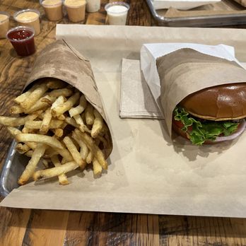 Graze Premium Burgers - My burger and hand cut fries. - Burgers Near Me - Tucson, Arizona