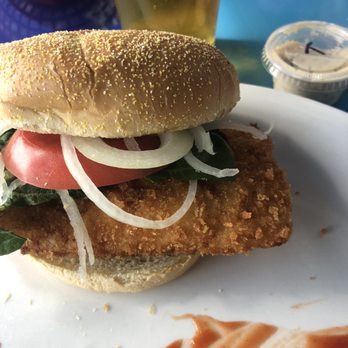 7 Mile Grill - Mahi sandwich......great place - Seafood Near Me - Marathon, Florida
