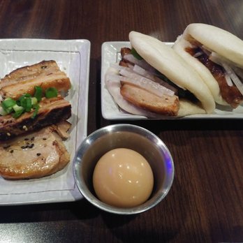 Noods Ramen Bar - Extra Char Siu, side egg, and the Kakuni Bao - Ramen Near Me - Honolulu, Hawaii Noods Ramen Bar - Extra Char Siu, side egg, and the Kakuni Bao - Ramen Near Me - Honolulu, Hawaii