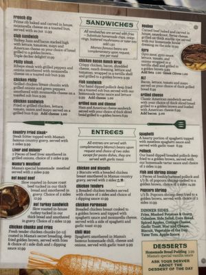 Menu photo 5 Mama's Kitchen Toledo, OH