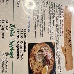 Naruto Asian Cuisine - Menu