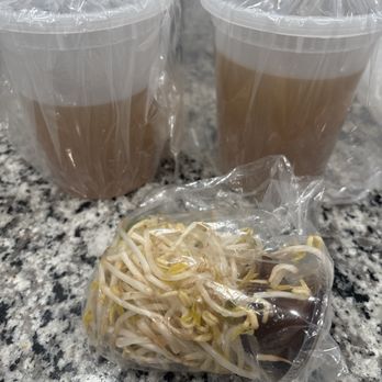 Pho House - Xtra large beef pho  Only one small package of veggies - Vietnamese Near Me - Fort Worth, Texas