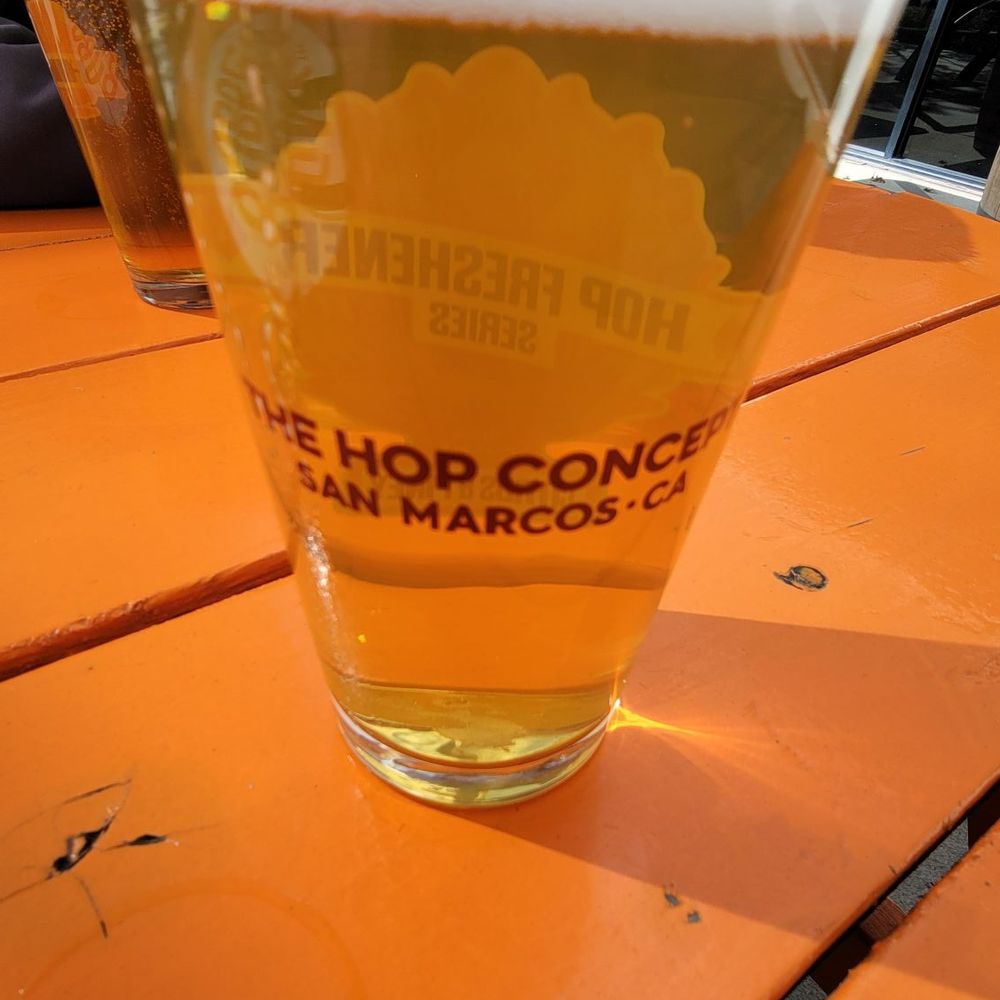 Hoppy lager. Hoppy lager.