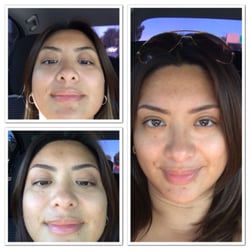Pink Cherry Spa - Before and After(2) Pictures of my Perfectly Shaped Brows from Pink Cherry Spa. I love 'em!