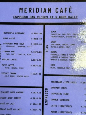 Menu photo 6 Meridian Buda, TX