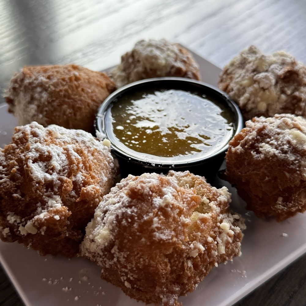 The Station District - Donuts with orange marmalade (Big Sky Grill) - Food Court Near Me - Great Falls, Montana