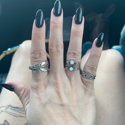 My NATURAL nails! They were able to perfect my nail shape and make them natural so I didn't need tips or acrylic. My NATURAL nails! They were able to perfect my nail shape and make them natural so I didn't need tips or acrylic.