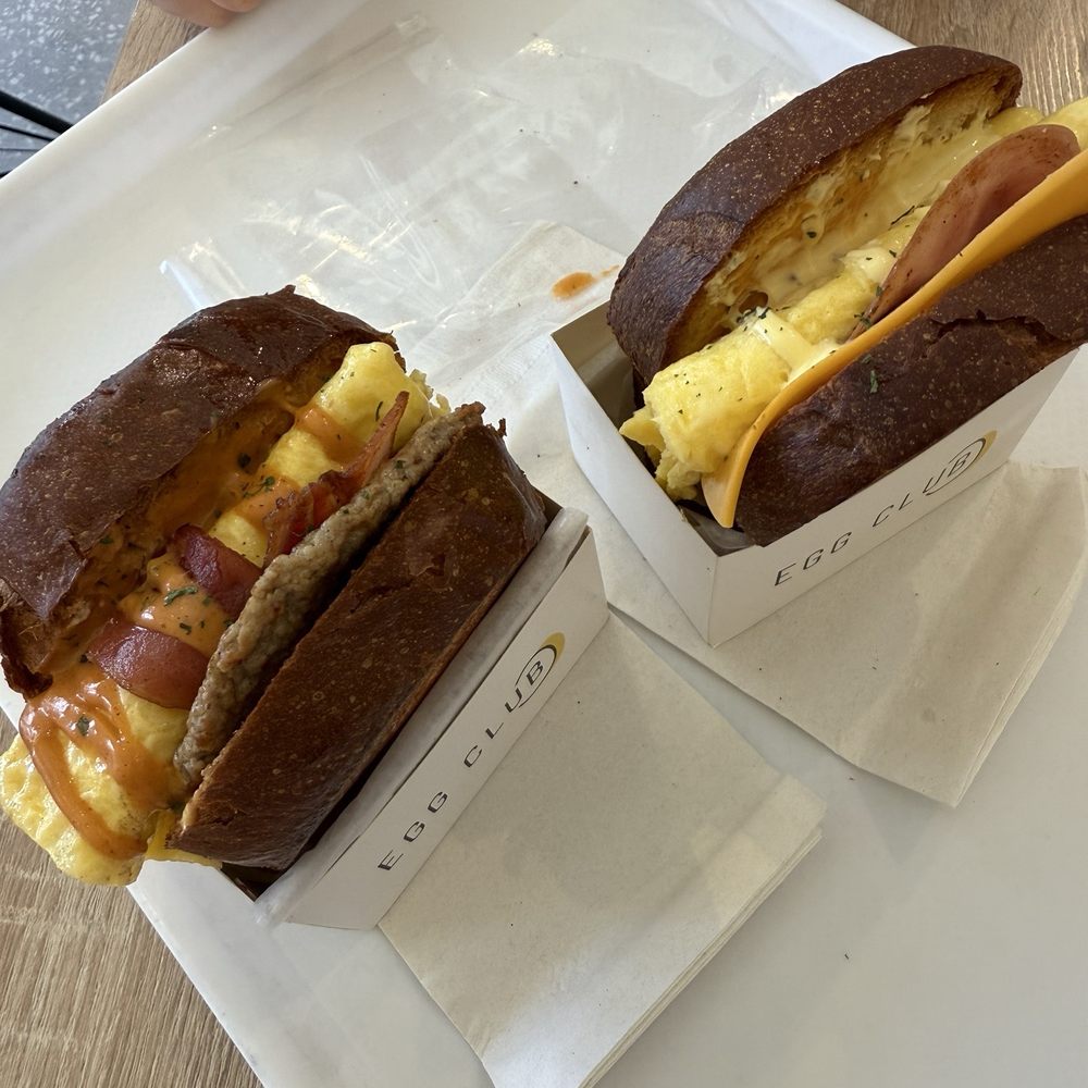 Egg Club - Meat lover and ham and cheese - Breakfast & Brunch Near Me - Calgary, Alberta Egg Club - Meat lover and ham and cheese - Breakfast & Brunch Near Me - Calgary, Alberta