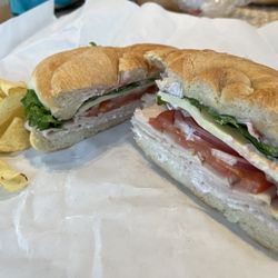 Hero's Welcome - "The Thomas Jefferson". Turkey, cheddar, etc.