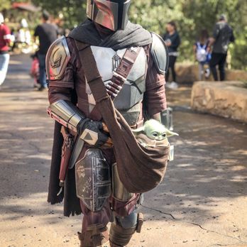 Star Wars: Galaxy's Edge - This is the way. Mando and Grogu! - Amusement Parks Near Me - Anaheim, California