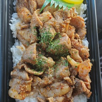 Miyakonjo Bento & Catering - Combo Bento (Spicy Chicken and Pork) - Japanese Near Me - Honolulu, Hawaii Miyakonjo Bento & Catering - Combo Bento (Spicy Chicken and Pork) - Japanese Near Me - Honolulu, Hawaii