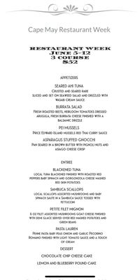 Menu photo 2 Tisha's Cape May Cape May, NJ Menu photo 2 Tisha's Cape May Cape May, NJ